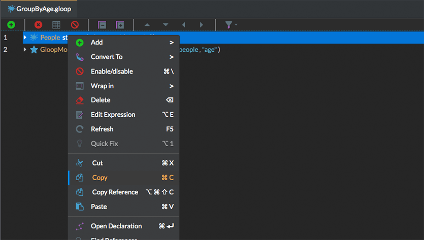 Gloop Step Editor Copy & Paste Map Lines