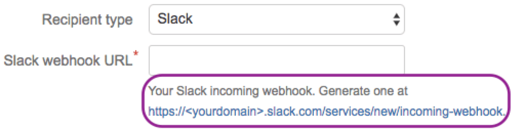 Slack Webhook Url